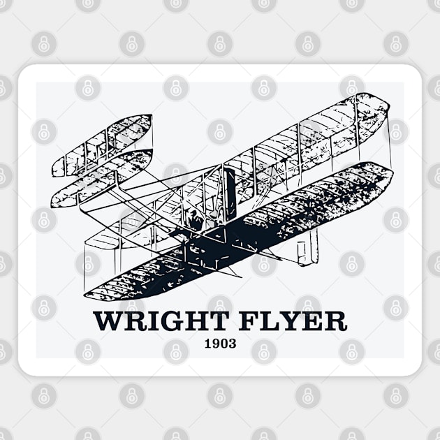 Wright Flyer 1903 Magnet by Lakeric